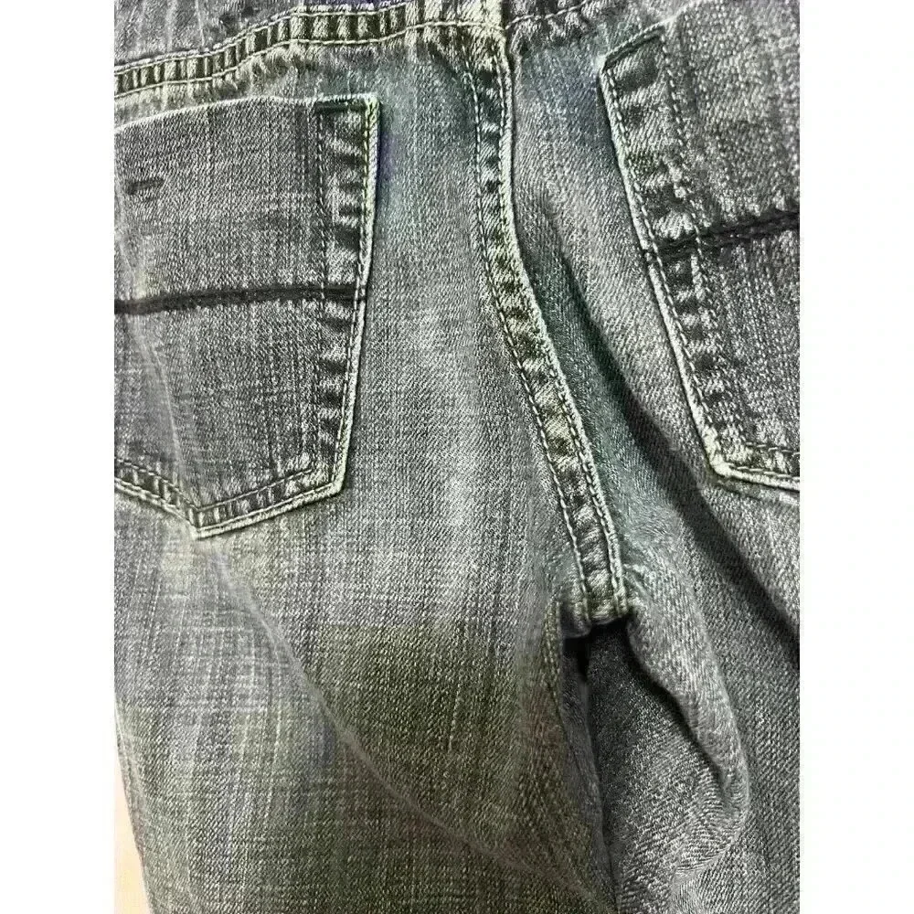 Tommy Hilfiger Boys Sz 10 Reg Adjustable Waistband Straight Leg Dark Denim A0012